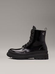Calvin Klein Black Lace Up Boots - Image 2 of 7