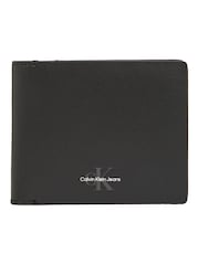 Calvin Klein Black Monogram Soft Bifold Wallet - Image 1 of 3