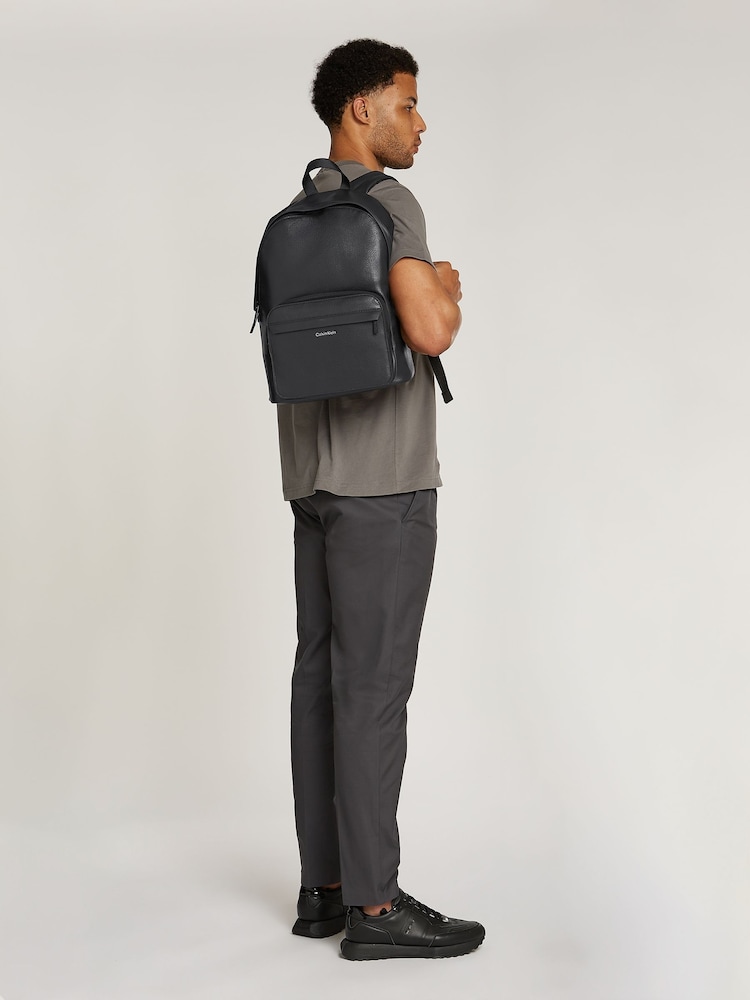Calvin Klein Black Must Round Backpack - Image 2 of 5