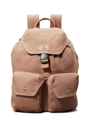 Calvin Klein Brown Sport Essentials Flap Backpack - Image 1 of 4