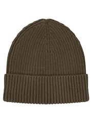 Calvin Klein Green Classic Cotton Rib Beanie - Image 2 of 3