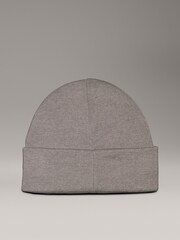 Calvin Klein Grey Logo Patch Warm Beanie - Image 2 of 5