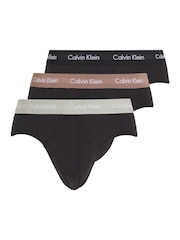 Calvin Klein Black multi Cotton Stretch Hip 3-Pack Boxer Briefs - Image 1 of 6