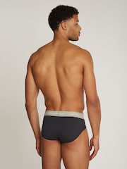 Calvin Klein Black multi Cotton Stretch Hip 3-Pack Boxer Briefs - Image 3 of 6