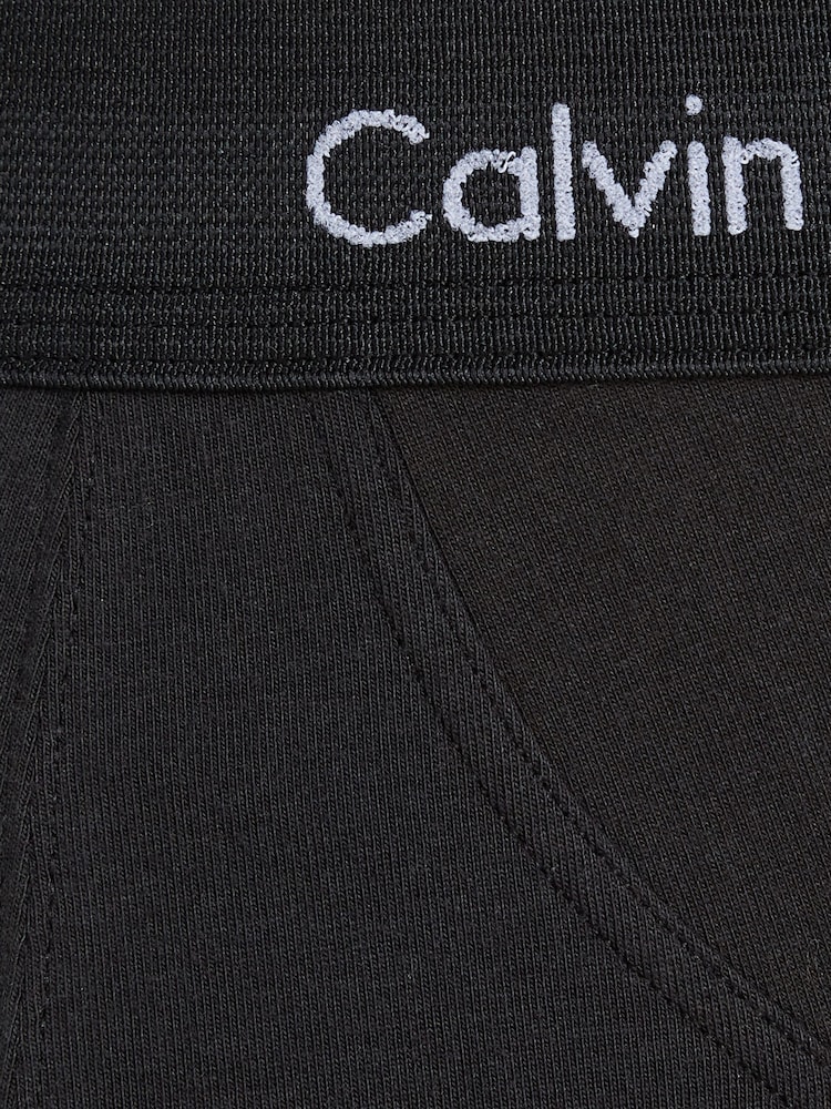 Calvin Klein Black multi Cotton Stretch Hip 3-Pack Boxer Briefs - Image 6 of 6