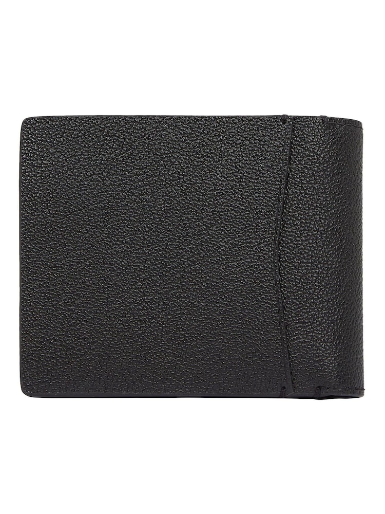 Calvin Klein Black Logo Embossed Bifold Wallet - Image 2 of 4 Calvin Klein Black Logo Embossed Bifold Wallet - Image 2 of 4