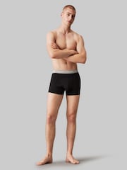 Calvin Klein Black/Red Band Classic Stretch Trunks 3 Pack Boxers - Image 2 of 4