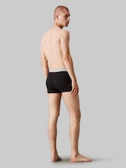 Calvin Klein Black/Red Band Classic Stretch Trunks 3 Pack Boxers - Image 3 of 4