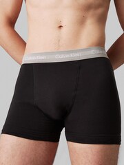 Calvin Klein Black/Red Band Classic Stretch Trunks 3 Pack Boxers - Image 4 of 4