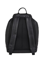 Calvin Klein Black Over Webbing Flap Backpack - Image 2 of 6