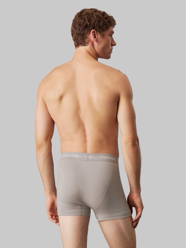 Calvin Klein Grey/Red Trunks 3 Pack - Image 4 of 5