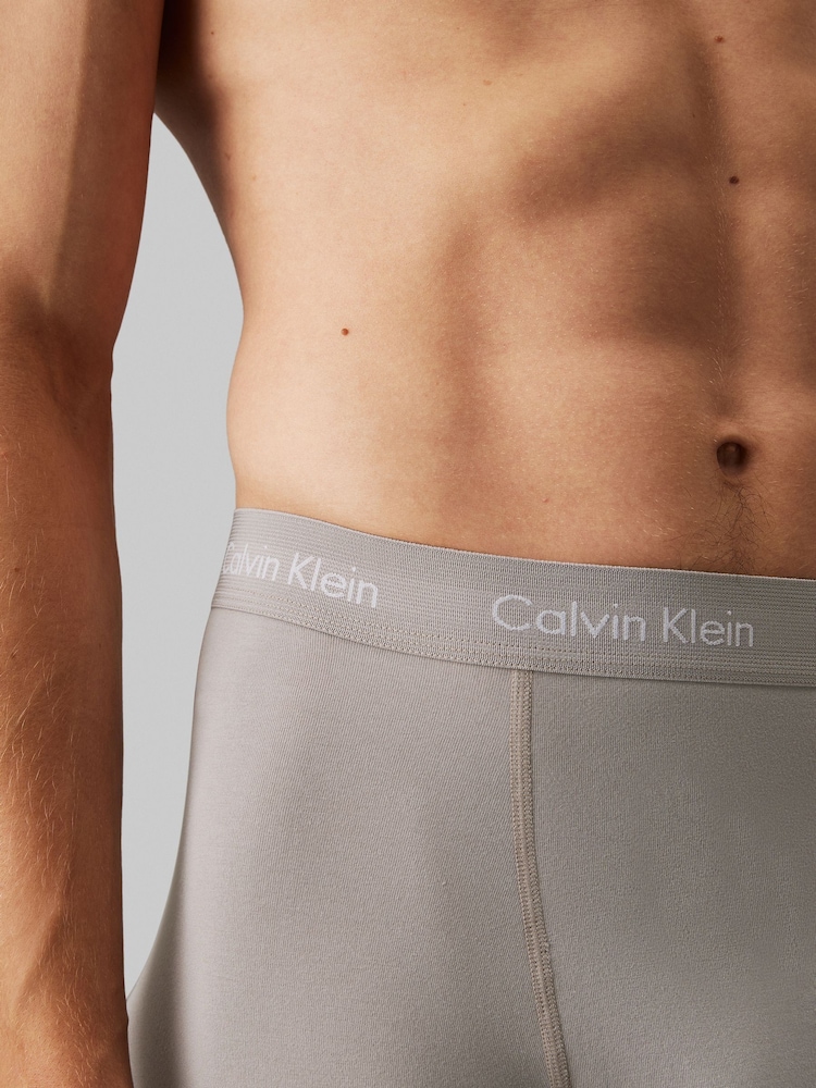 Calvin Klein Grey/Red Trunks 3 Pack - Image 5 of 5