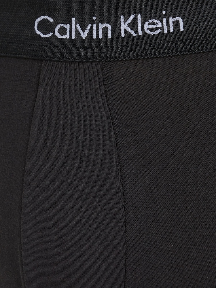 Calvin Klein Black/Blue/Grey Low Rise Trunks 3 Pack Boxers - Image 6 of 6 Calvin Klein Black/Blue/Grey Low Rise Trunks 3 Pack Boxers - Image 6 of 6