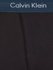 Calvin Klein Black/Blue Band Classic Stretch Trunks 3 Pack Boxers - Image 6 of 6