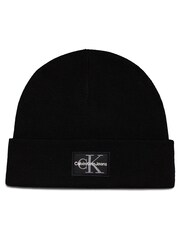 Calvin Klein Black Logo Patch Beanie - Image 2 of 5