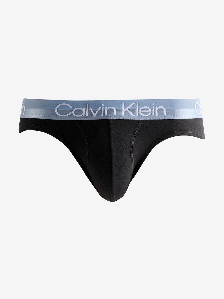 Calvin Klein Black/Blue Band 3-Pack Hipster Briefs 3 Pack - Image 9 of 9 Calvin Klein Black/Blue Band 3-Pack Hipster Briefs 3 Pack - Image 9 of 9