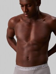 Calvin Klein Red/Grey Structure Cotton Trunks 3 Pack Boxers - Image 4 of 4