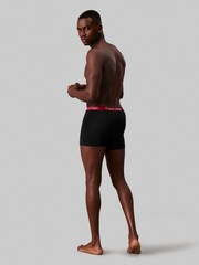 Calvin Klein Red/Grey Structure Cotton Trunks 3 Pack Boxers - Image 5 of 7