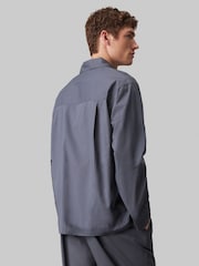 Calvin Klein Light Blue 100% Cotton Long Sleeved Button Down Pyjama Top - Image 2 of 5