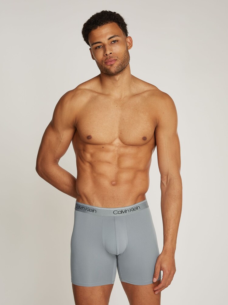 Calvin Klein Blue Boxer Briefs 3 Pack - Image 7 of 7