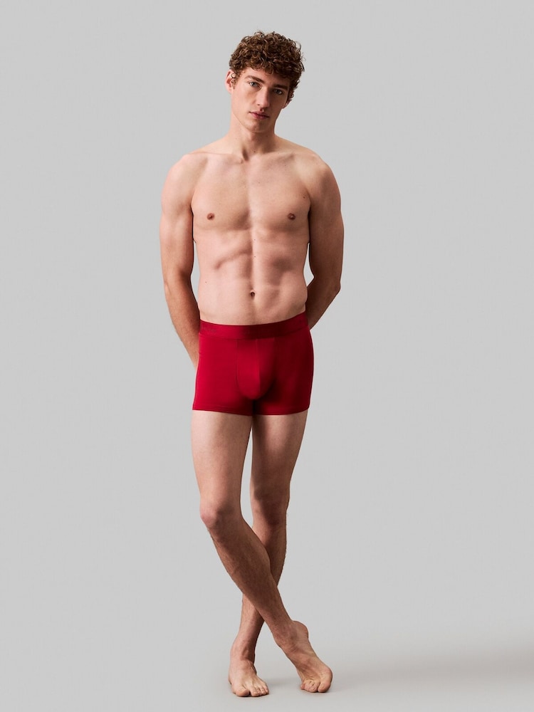 Calvin Klein Red Trunks - Image 2 of 5 Calvin Klein Red Trunks - Image 2 of 5