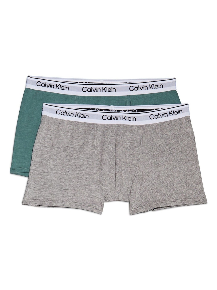 Calvin Klein Grey Trunks 2 Pack - Image 1 of 3