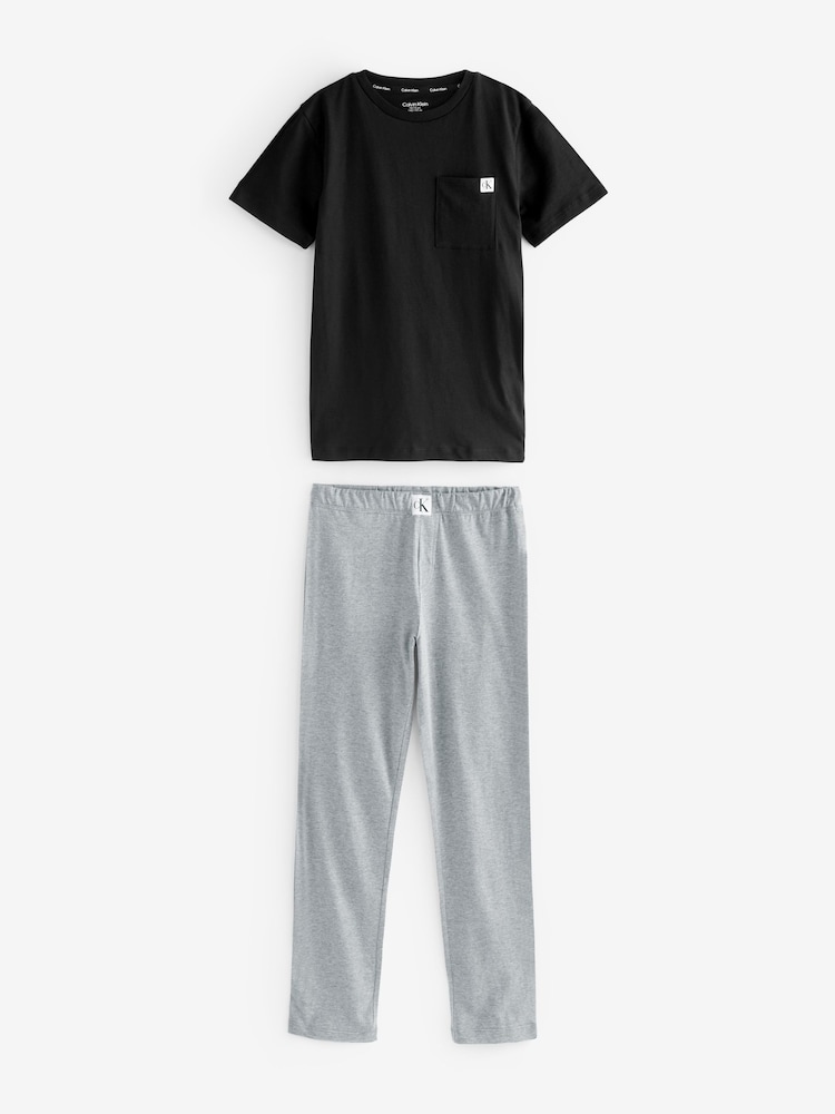 Calvin Klein Black Knit Pyjama Set - Image 5 of 5