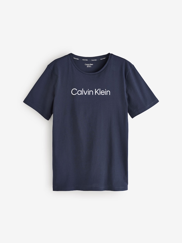Calvin Klein Grey 100% Cotton T-Shirts 2 Pack - Image 2 of 4