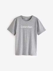 Calvin Klein Grey 100% Cotton T-Shirts 2 Pack - Image 3 of 4