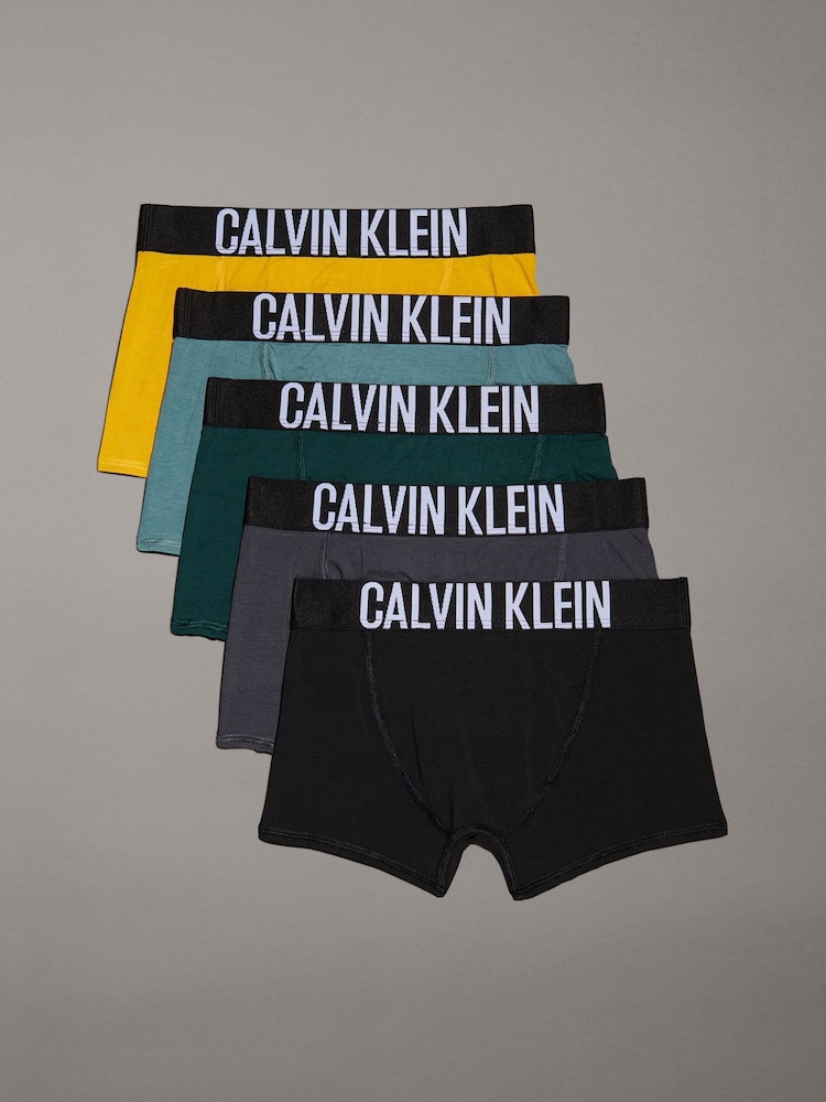 Calvin Klein Black Trunks 5 Pack - Image 1 of 1 Calvin Klein Black Trunks 5 Pack - Image 1 of 1