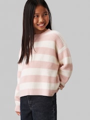 Calvin Klein Pink Stripe Jumper - Image 1 of 4