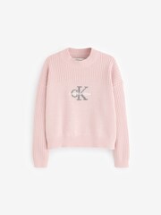 Calvin Klein Pink Monologo Jumper - Image 5 of 5
