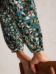White Stuff Green Betty Tie Hem Blouse - Image 4 of 6