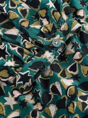 White Stuff Green Betty Tie Hem Blouse - Image 6 of 6