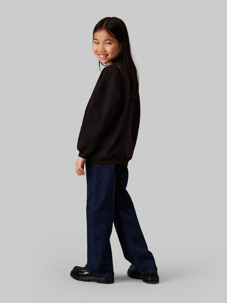 Calvin Klein Blue High-Rise Wide Leg Jeans - Image 1 of 3 Calvin Klein Blue High-Rise Wide Leg Jeans - Image 1 of 3