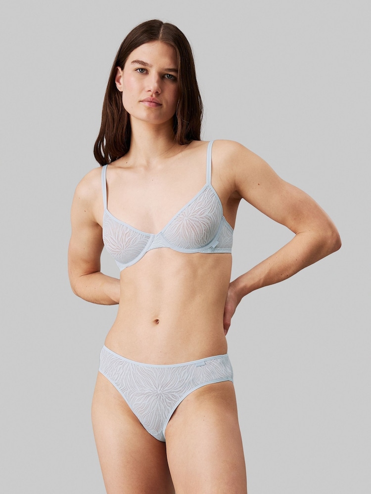 Calvin Klein Natural Single Underwear With Sheer Masquisette - Image 1 of 4