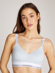 Calvin Klein Grey Lightly Lined Bralette With Modern Cotton - Image 3 of 6