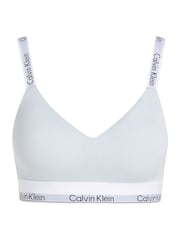 Calvin Klein Grey Lightly Lined Bralette With Modern Cotton - Image 4 of 6