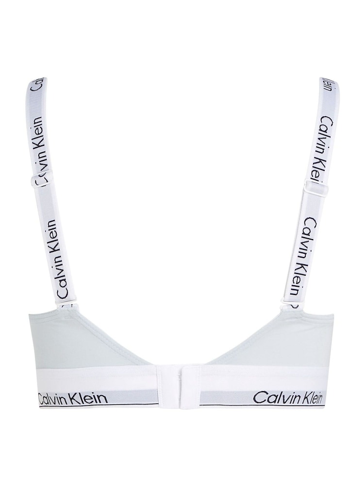 Calvin Klein Grey Lightly Lined Bralette With Modern Cotton - Image 5 of 6