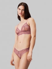 Calvin Klein Pink Instinct Unlined Triangle Bra - Image 1 of 4