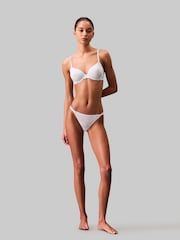 Calvin Klein Natural Lightly Lined Demi Bra With Sheer Masquisette - Image 2 of 4
