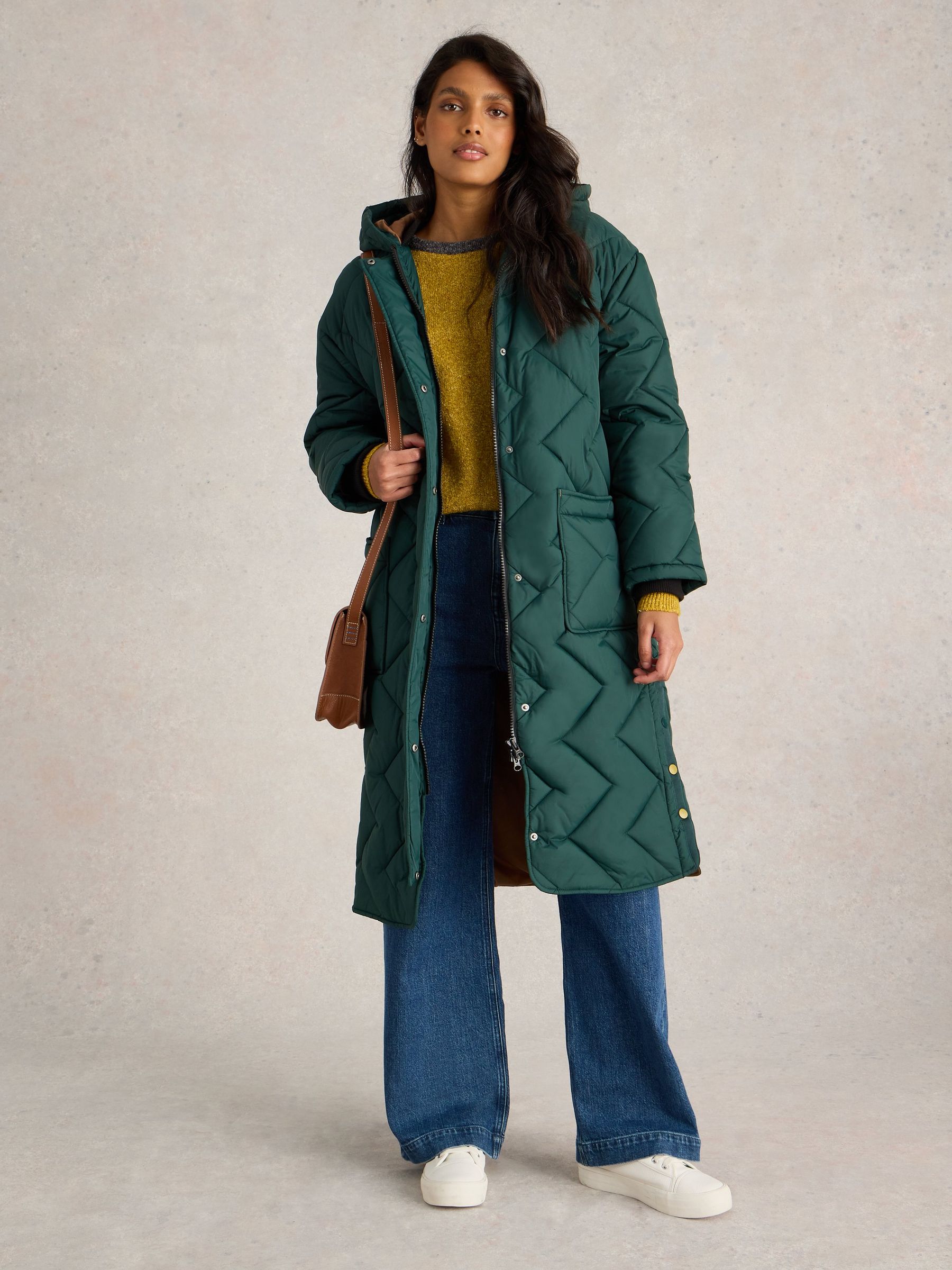 Buy White Stuff Green Sloane Quilted Coat from Next Luxembourg