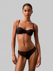 Calvin Klein Black Lightly Lined Balconette Bra With Instinct - Image 1 of 6