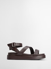 Barbour® Brown Ivy Flatform Sandals - Image 1 of 4
