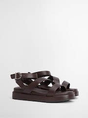 Barbour® Brown Ivy Flatform Sandals - Image 2 of 4