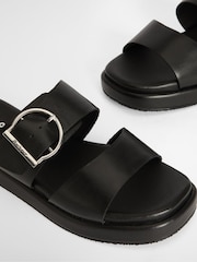 Barbour® Black Adele Flatform Sandals - Image 5 of 5