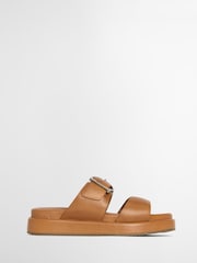 Barbour® Tan Brown Adele Flatform Sandals - Image 1 of 5