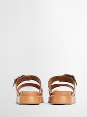 Barbour® Tan Brown Adele Flatform Sandals - Image 3 of 5