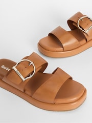 Barbour® Tan Brown Adele Flatform Sandals - Image 5 of 5