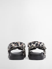 Barbour® International Leopard Print Sandals - Image 4 of 6
